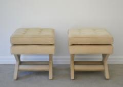 Pair of Mid Century X Form Benches - 2772933