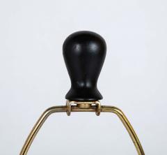 Pair of Mid Century Zebra Decorated Lamps with Matching Finials - 4257495