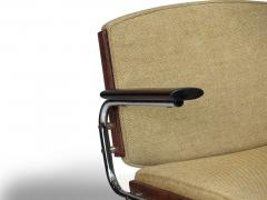 Pair of Mid century Danish Office Desk Chairs in Rosewood Adjustable Height - 4619184