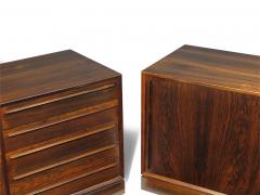 Pair of Mid century Scandinavian Rosewood Credenza Cabinets Perfectly Restored - 4058854