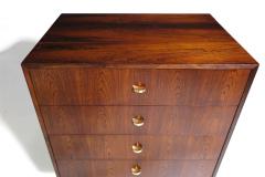 Pair of Mid century Scandinavian Rosewood Nightstands - 3986719