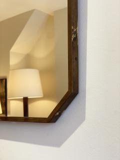 Pair of Midcentury Brass Octagonal Mirrors - 1847447