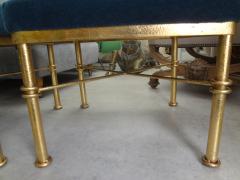 Pair of Midcentury Gilt Iron Ottomans - 4265483