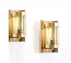 Pair of Midcentury Scandinavian Wall Lights in Brass 1970s - 2215048