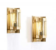 Pair of Midcentury Scandinavian Wall Lights in Brass 1970s - 2228209