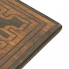 Pair of Middle Eastern Moorish Style Burnt Wood Hexagonal Taborets - 4664398