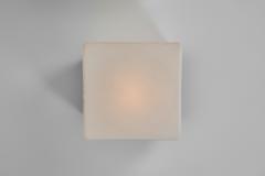 Pair of Milk Glass and Metal Ceiling Lights Europe 1970s - 4146843