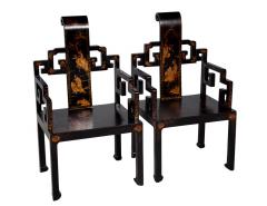 Pair of Ming Dynasty Hand Decorated Arm Chairs - 3265516