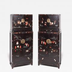Pair of Ming Painted Compound Cabinets - 4205079