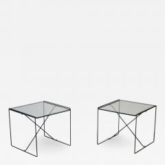 Pair of Minimalist Metal Side Tables - 2602786