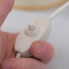 Pair of Minimalist Modernist Finnish Ceramic Table Lamps Arabia 1950s - 4502042