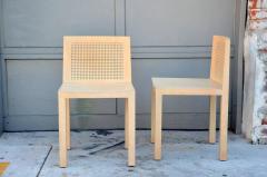 Pair of Minimalistic Beechwood Side Chairs - 953583