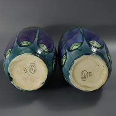 Pair of Minton Secessionist Purple No 1 Vases - 4548064