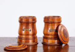 Pair of Mixed Wood Tea and Coffee Vessels - 3112617