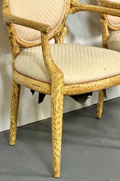 Pair of Modern American Designer Arm Accent Chairs Branch Design - 2848446