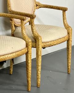 Pair of Modern American Designer Arm Accent Chairs Branch Design - 2848447