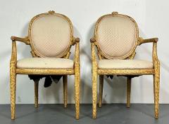 Pair of Modern American Designer Arm Accent Chairs Branch Design - 2848448