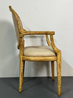 Pair of Modern American Designer Arm Accent Chairs Branch Design - 2848452