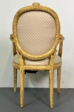 Pair of Modern American Designer Arm Accent Chairs Branch Design - 2848453