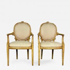 Pair of Modern American Designer Arm Accent Chairs Branch Design - 2853844