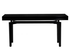 Pair of Modern Black Lacquered Console Tables - 3058518