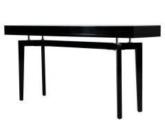 Pair of Modern Black Lacquered Console Tables - 3058519