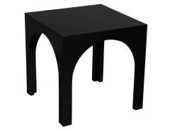Pair of Modern Black Lacquered Polished End Tables - 1998037