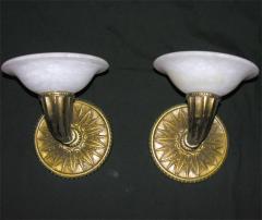 Pair of Modern Deco Style Wall Sconces - 2406913