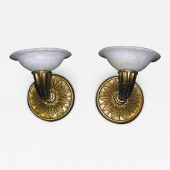 Pair of Modern Deco Style Wall Sconces - 2408002