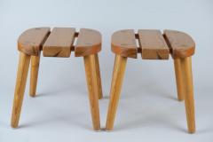 Pair of Modern Finnish Sauna Stools in Pine Finland 1970s - 4173884