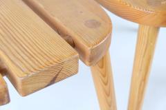 Pair of Modern Finnish Sauna Stools in Pine Finland 1970s - 4173887