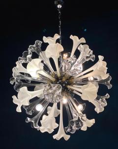 Pair of Modern Flowers Sputnik Murano Glass Chandelier - 2786925