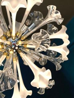 Pair of Modern Flowers Sputnik Murano Glass Chandelier - 2786926