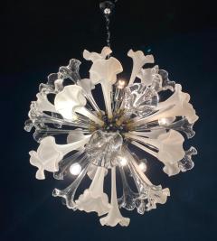 Pair of Modern Flowers Sputnik Murano Glass Chandelier - 2786929