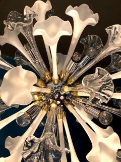 Pair of Modern Flowers Sputnik Murano Glass Chandelier - 2786930