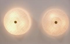 Pair of Modern Flush mounts in Lisa Johansson Pap Style Finland 1970s - 4597266
