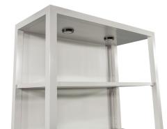 Pair of Modern Gray Bookcase Cabinets - 2725504
