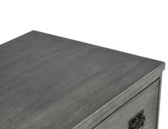Pair of Modern Grey Distressed Chests by Kittinger - 1992797