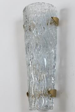 Pair of Modern Icy Shield Shaped Wall Lights Contemporary UL Certified - 2756941