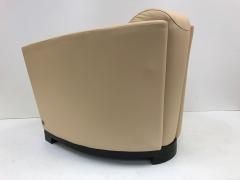 Pair of Modern Italian Leather Club Chairs - 434249