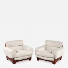 Pair of Modern Italian Lounge Chairs Italy Circa 1970 s - 3487576