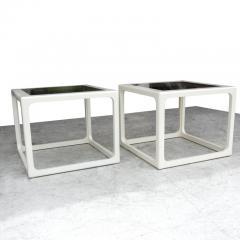 Pair of Modern Lacquered Side Tables - 2678045