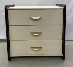 Pair of Modern Linen Chest Nightstands Dressers Walnut Custom American - 2931894
