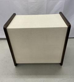 Pair of Modern Linen Chest Nightstands Dressers Walnut Custom American - 2931897