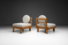 Pair of Modern Lounge Chairs with Boucl Upholstery Europe Mid 20th Century - 4358306