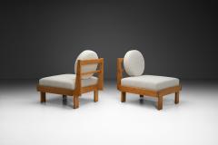 Pair of Modern Lounge Chairs with Boucl Upholstery Europe Mid 20th Century - 4358309