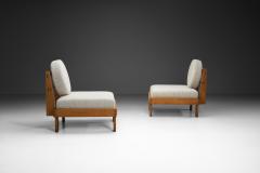 Pair of Modern Lounge Chairs with Boucl Upholstery Europe Mid 20th Century - 4358313