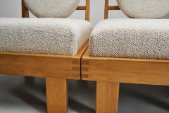 Pair of Modern Lounge Chairs with Boucl Upholstery Europe Mid 20th Century - 4358334