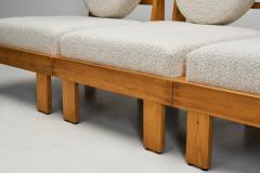 Pair of Modern Modular Sofas with Boucl Upholstery Europe Mid 20th Century - 4358034