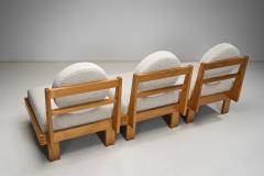 Pair of Modern Modular Sofas with Boucl Upholstery Europe Mid 20th Century - 4358036